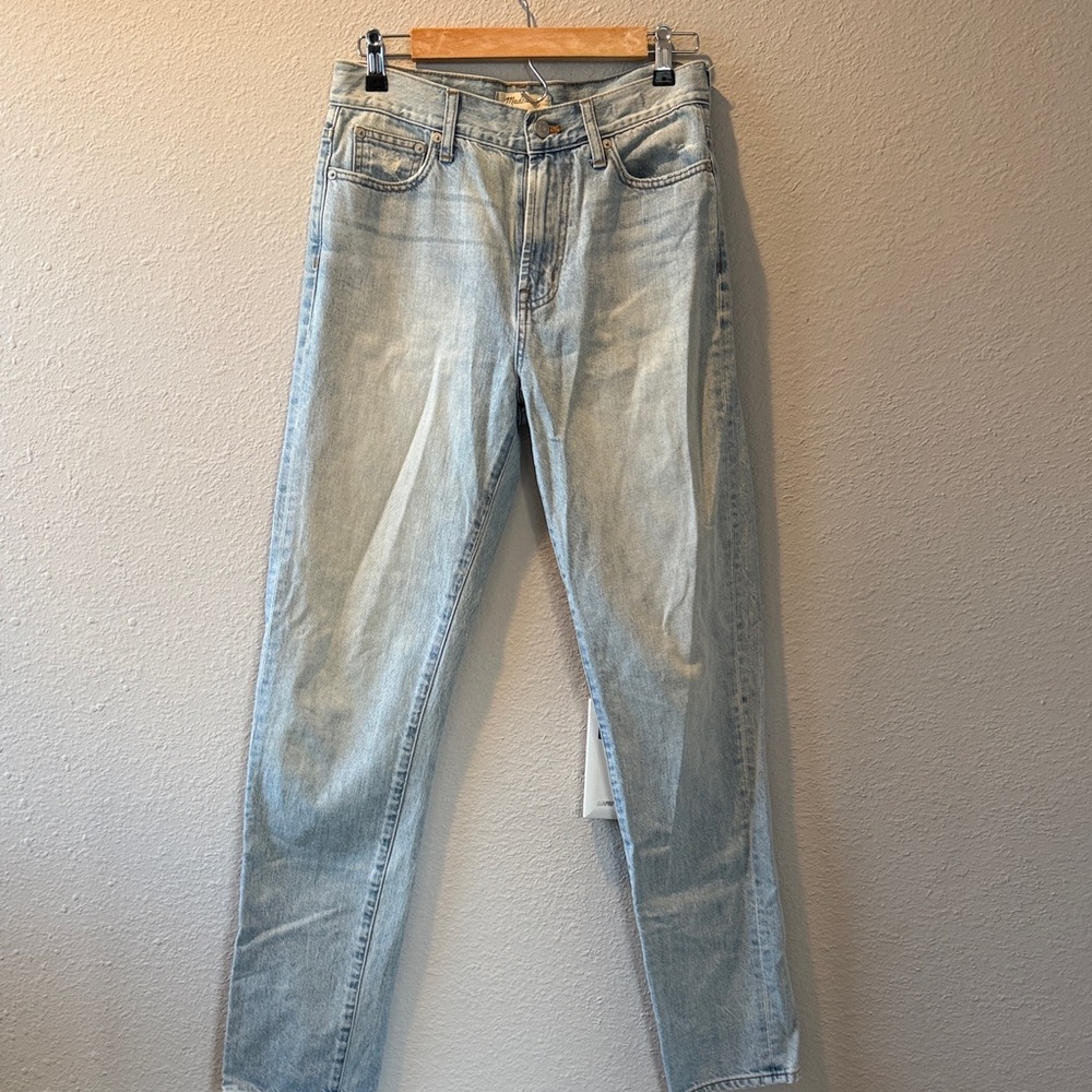 Madewell Light Wash Straight Leg Jeans